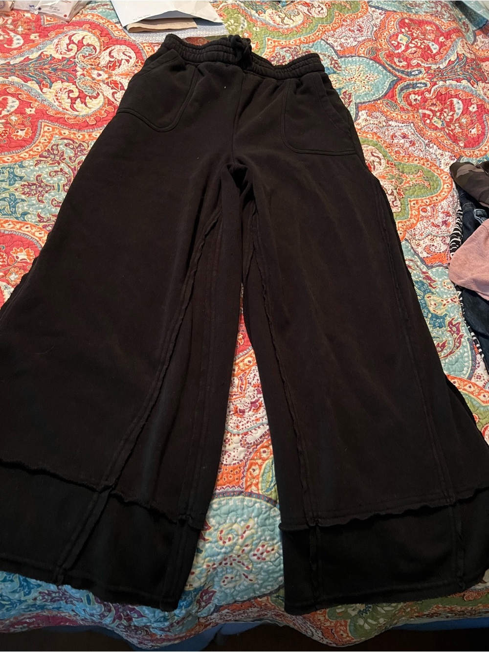 New-In Women’s Fleece Wide Leg Pants